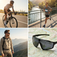 Photochrome Outdoor-Sportbrille - Selbsttönend & Panoramablick | Windschutz, Rutschfest