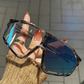 Photochrome Outdoor-Sportbrille - Selbsttönend & Panoramablick | Windschutz, Rutschfest