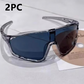 Photochrome Outdoor-Sportbrille - Selbsttönend & Panoramablick | Windschutz, Rutschfest