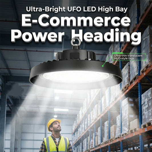 📢【Lagerräumung – 50 % Rabatt】Robuste UFO-LED-Hochregallampe-Hohe Helligkeit, hohe Qualität, gutes Preis-Leistungs-Verhältnis