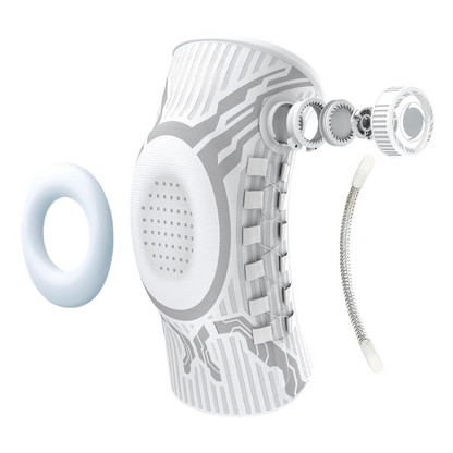 Adjustable compression knee brace – dial adjustment + patella support 💪 Adjusts flexibly with your movements – dial adjustment for a perfect fit ✨