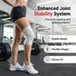 Adjustable compression knee brace – dial adjustment + patella support 💪 Adjusts flexibly with your movements – dial adjustment for a perfect fit ✨