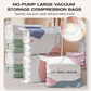 ⏳LAST DAY SALE ONLY ￡8.99!!💞50K+ SOLD!🧳💨 No‑Pump Vacuum Storage Bags – Press & seal, no pump needed. Saves 80% space, keeps clothes dry & dust‑free. Perfect for bulky bedding & off‑season gear. 🛏️🗄️