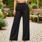 🔥50% RABATT👖Damen-Freizeithose mit weitem Bein, einfarbig | Weich, locker & ganztägiger Tragekomfort 👖✨
