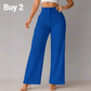 🔥50% RABATT👖Damen-Freizeithose mit weitem Bein, einfarbig | Weich, locker & ganztägiger Tragekomfort 👖✨
