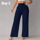🔥50% RABATT👖Damen-Freizeithose mit weitem Bein, einfarbig | Weich, locker & ganztägiger Tragekomfort 👖✨