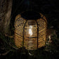 🔥🎁New: 50% OFF🔥🏮 Hand-woven bamboo lantern with solar panel | Patio, garden & camping ✨