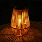 🔥🎁New: 50% OFF🔥🏮 Hand-woven bamboo lantern with solar panel | Patio, garden & camping ✨