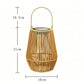 🔥🎁New: 50% OFF🔥🏮 Hand-woven bamboo lantern with solar panel | Patio, garden & camping ✨