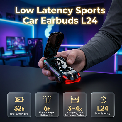 ⏰🎁Bluetooth-Kopfhörer im kreativen Sportwagen-Design