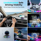 📱 RGB Car Holder with Automatic Clamping &amp; 15W Wireless Charging
