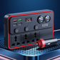 🔌Multifunktionales Autoladegerät mit Steckdosen und USB-Anschluss