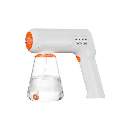 💧🔵 Nano Atomizer Disinfectant Spray Gun – Cordless Blue Light Fogger, 420ml Tank, 2-Speed for Home, Pet & Electronics ✨