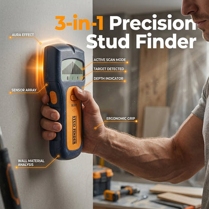 Tragbarer 3-in-1-Wandmelder mit intelligentem Sensor