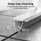 🍃🏆 Last Day Special Price £10.98! 2-in-1 Floor Brush with Squeegee | 360° Rotating Gap Cleaning Tool - Extendable Adjustable No-Touch Cleaner for Windows, Sliding Doors, Narrow Spaces, Home Deep Cleaning