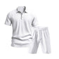 👕 LIMITED-TIME 56% OFF! 💥 Men's Casual Top & Shorts 2-Piece Set – Linen Blend, Lapel Collar, Elastic Waist ✨