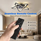 LED Deckenventilator mit Fernbedienung, geräuschloser reversibler Gleichstrommotor, modernes dimmbares Einbauleuchten für Schlafzimmer und Wohnzimmer
