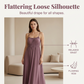 👗 LIMITED-TIME 50% OFF! ✨ Women's Drawstring Spaghetti Strap Dress – Loose Fit, Breathable, Vacation Ready 🌸
