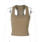 💖Last Day Special Price ￡10.98!!💖Women's Ribbed U-Neck Slim Fit Tank Top