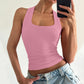 💖Last Day Special Price ￡10.98!!💖Women's Ribbed U-Neck Slim Fit Tank Top