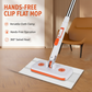 Extendable Telescopic Disposable Flat Clip Mop, 360° Swivel Lightweight Floor Mop