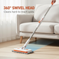 Extendable Telescopic Disposable Flat Clip Mop, 360° Swivel Lightweight Floor Mop
