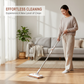 Extendable Telescopic Disposable Flat Clip Mop, 360° Swivel Lightweight Floor Mop