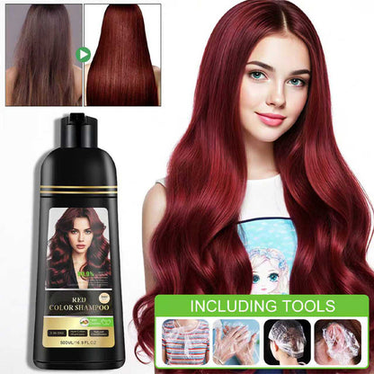 ⏳Limited-time 70% off⏰3-in-1 Hair Color Shampoo & Conditioner for Gray Coverage🪄💇