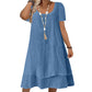 💗LAST DAY SALE 50% OFF⚡50K+ SOLD💕Women's Casual Loose Fit Short Sleeve Dress
