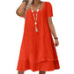💗LAST DAY SALE 50% OFF⚡50K+ SOLD💕Women's Casual Loose Fit Short Sleeve Dress