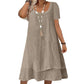 💗LAST DAY SALE 50% OFF⚡50K+ SOLD💕Women's Casual Loose Fit Short Sleeve Dress