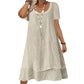 💗LAST DAY SALE 50% OFF⚡50K+ SOLD💕Women's Casual Loose Fit Short Sleeve Dress