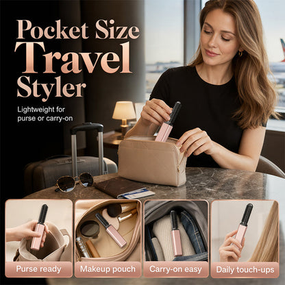 🏆 Last Day Special Price £10.98 !👩Shape hair in 3 seconds! Create gorgeous hairstyles anytime anywhere. 💁Portable Wireless Mini Bang Styling Comb