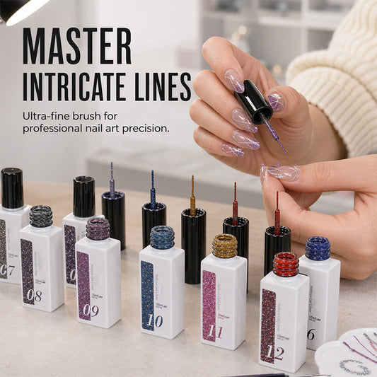 💗LAST DAY SALE 50% OFF⚡50K+ SOLD!!💅| Reflective Glitter Gel Nail Polish Liner