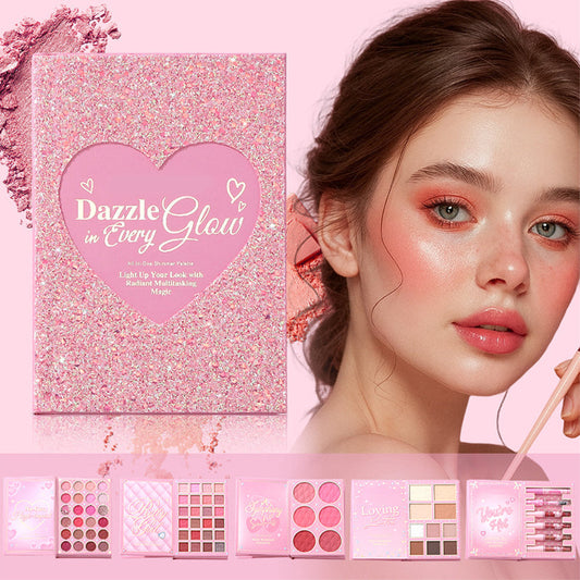 🎉✨️Amazing 55% OFF！💄Recommended by makeup artists！👱🏻‍♀️One palette covers all your full-face makeup looks！All-in-One Makeup Palette Book Set