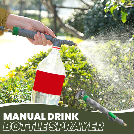 🌿60% OFF NOW! Manual Drink Bottle Sprayer with Adjustable Nozzle‑Portable DIY Garden Spray Tool, Fits Standard Plastic Bottles for Plant Watering, Fertilizing & Pest Control