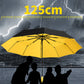 Windproof Umbrella – 10-Rib Waterproof & Compact Umbrella with Automatic Open/Close Function and Ergonomic Handle – Folding Mini Umbrella - Strong Umbrellas for Wind and Rain