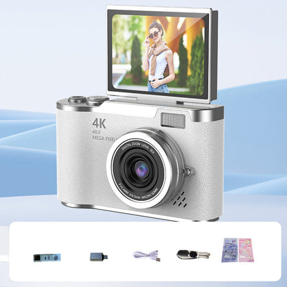 📢📢50% OFF !! ⏰4K HD Flip-Screen Digital Camera
