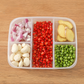 Multi-Section Food Storage Container with Lid