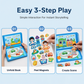 🍃🏆 Last Day Special Price £9.99 ! 🧲 Magnetic Puzzle Book for Kids – Reusable Travel Activity Toy ✈️ & Screen-Free Creative Play ✨