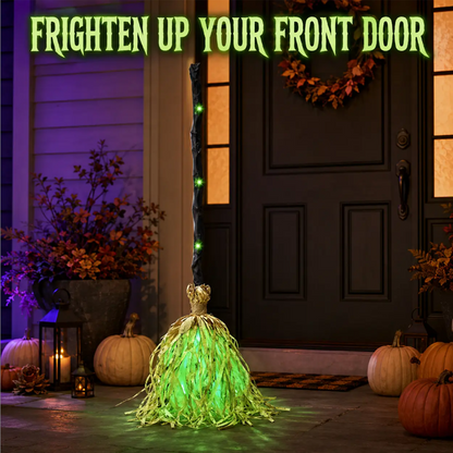 🎃Electric witch’s broom as a Halloween decoration🧹