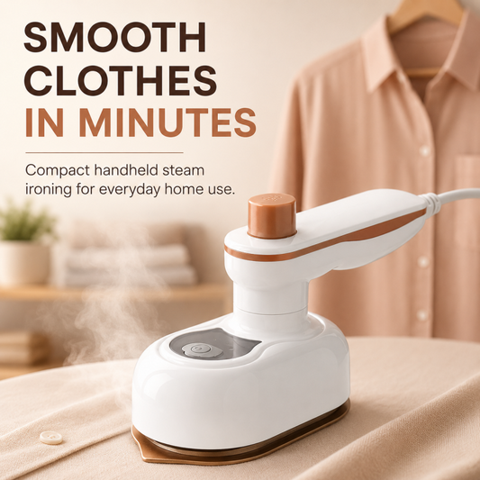 🍃🏆 Last Day Special Price £10.98 ! Mini Foldable Handheld Steamer for Travel