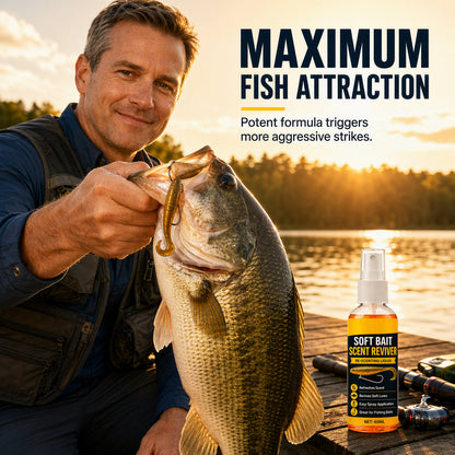 🔥Buy 1 Get 1 Free🎣 50% OFF TODAY! 🔥 Give Your Soft Bait an Extra Edge ✨ Easy-Spray Scent Booster for Fishing Trips & Outdoor Angling