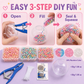 🔥HOT SALE 50% OFF🎁✨DIY Stress Ball Making Kit, Includes 6 Filling Packs, 10 Transparent Blank Soft Skins, Expansion Tool, Ideal for Adult Stress Relief, Squishy Maker
