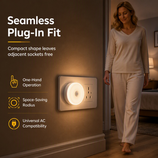 🥳2026 HOT SALE🥳💞50K+ SOLD! 🥩🔪 50% OFF!Plug-in Motion Sensor Night Light