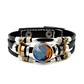 💥Last-Day Sale – 50% Off ☪️Glow-in-the-Dark Leather Zodiac Sign Bracelet For Men and Women (6.9/8.1 inches)♑️