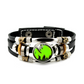 💥Last-Day Sale – 50% Off ☪️Glow-in-the-Dark Leather Zodiac Sign Bracelet For Men and Women (6.9/8.1 inches)♑️