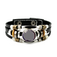 💥Last-Day Sale – 50% Off ☪️Glow-in-the-Dark Leather Zodiac Sign Bracelet For Men and Women (6.9/8.1 inches)♑️
