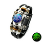 💥Last-Day Sale – 50% Off ☪️Glow-in-the-Dark Leather Zodiac Sign Bracelet For Men and Women (6.9/8.1 inches)♑️
