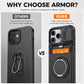 📱 2-in-1 Shockproof IPhone Case with Card Holder